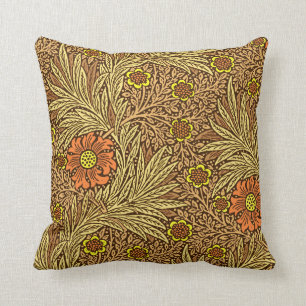 William Morris-Ringelblume, kupfernes Brown und Kissen