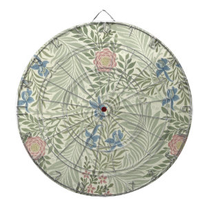 William Morris Rittersporn-Blumen-Wallpaper Dartscheibe