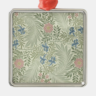 William Morris Rittersporn-Blumen-Wallpaper Ornament Aus Metall
