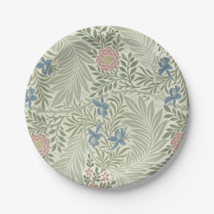 William Morris Rittersporn-Blumen-Wallpaper Pappteller