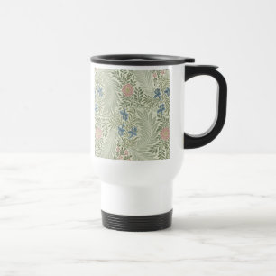 William Morris Rittersporn-Blumen-Wallpaper Reisebecher
