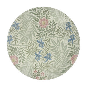 William Morris Rittersporn-Blumen-Wallpaper Schneidebrett
