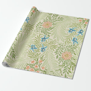 William Morris Rittersporn-Blumenmuster Geschenkpapier