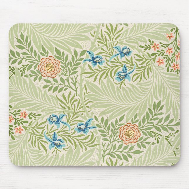 William Morris Rittersporn-Blumenmuster Mousepad (Vorne)