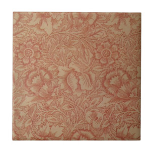 William Morris Rosa Mohnblume Blumen Fliese