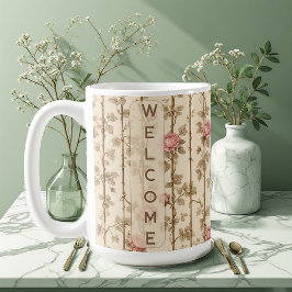 William Morris Rose Climbing Trellis Flora Welcome Kaffeetasse