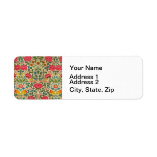 William Morris Rose Floral Chintz Pink