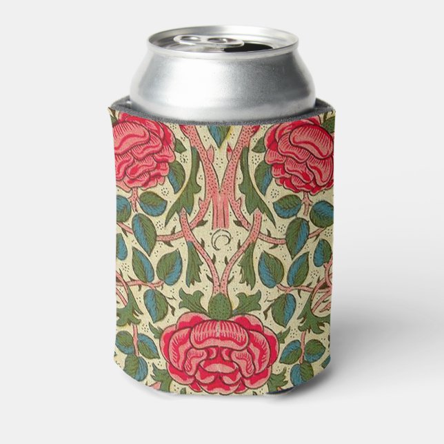 William Morris Rose Floral Chintz Pink Dosenkühler (Kanne Rückseite)