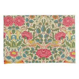William Morris Rose Floral Chintz Pink Kissenbezug