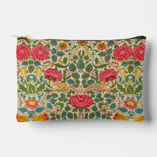 William Morris Rose Floral Chintz Pink Zubehörtasche