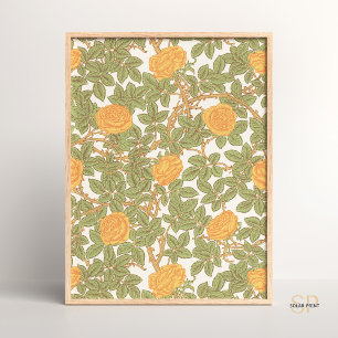 William Morris Rose Floral Home Dekor Vintage Desi Poster