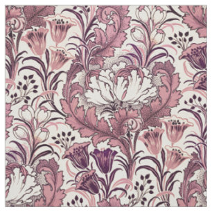 William Morris Rose Gold Creme Blumenmuster Stoff