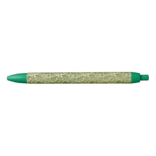 William Morris Rose & Thistle Floral Green Kugelschreiber