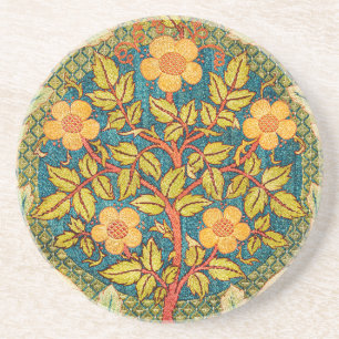 William Morris Rose Wreath: Klassische Künste und  Getränkeuntersetzer