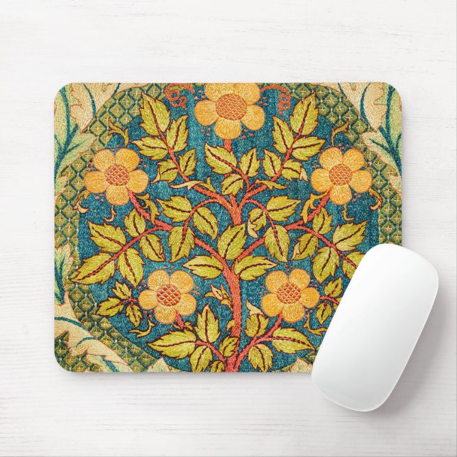 William Morris Rose Wreath: Klassische Künste und  Mousepad (Mit Mouse)