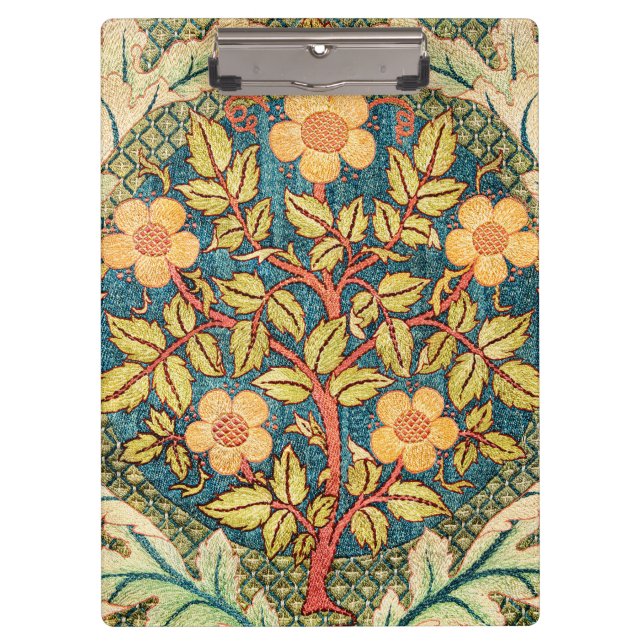 William Morris Rose Wreath Klemmbrett (Vorderseite)