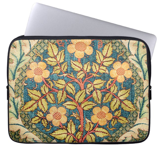 William Morris Rose Wreath Laptopschutzhülle (Vorderseite)