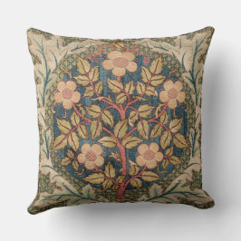 William Morris Rose Wreath Vintag Blühende Rose Kissen