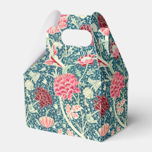 William Morris Roségold Grün Blau Blumenmuster Geschenkschachtel