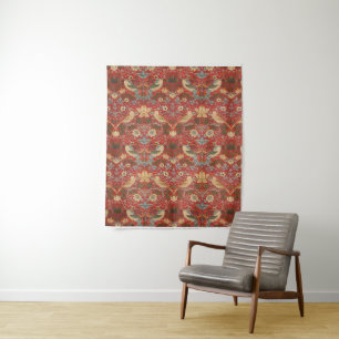 William Morris Roter Erdbeerdieb Wandteppich