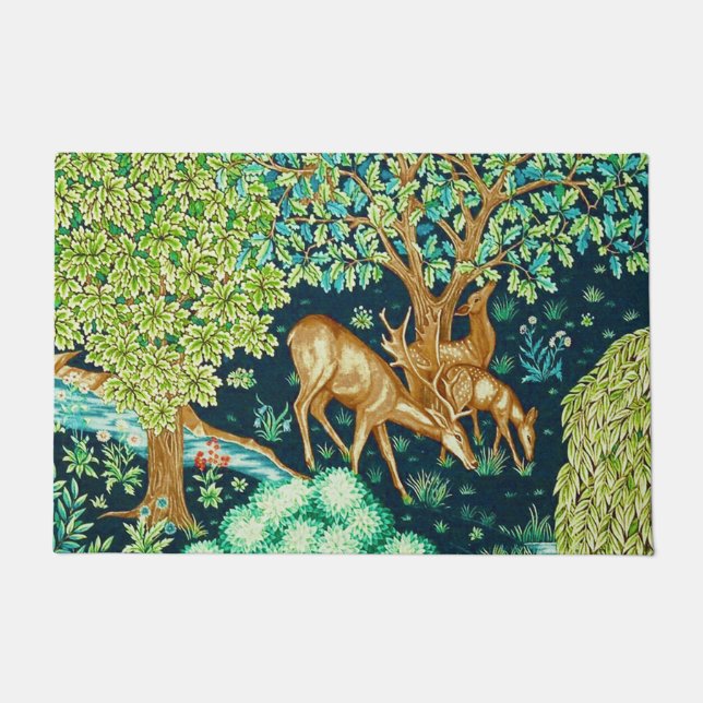 William Morris-Rotwild durch einen Fußmatte (Vorderseite)