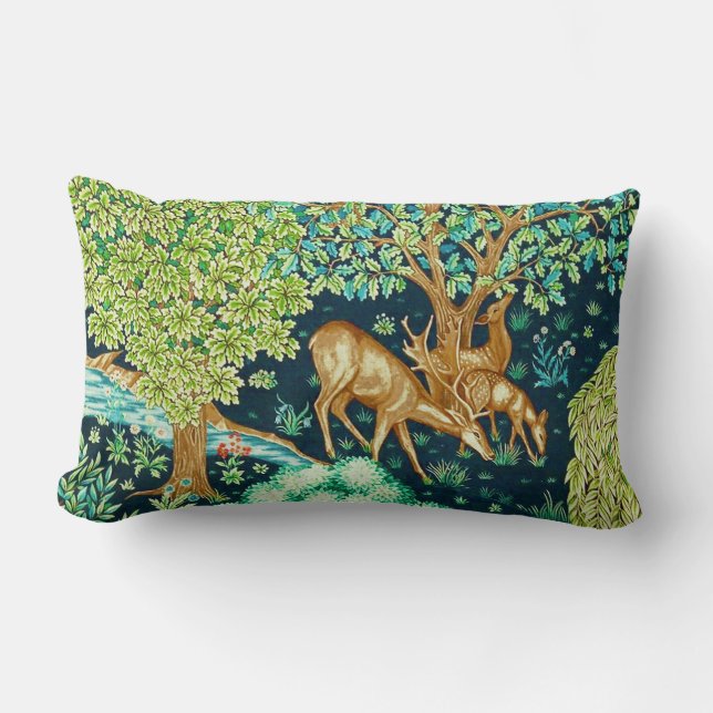 William Morris-Rotwild durch einen Lendenkissen (Vorderseite)