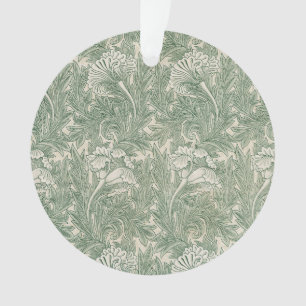 William Morris Sage Grünes Tulpenmuster: Vintage Ornament