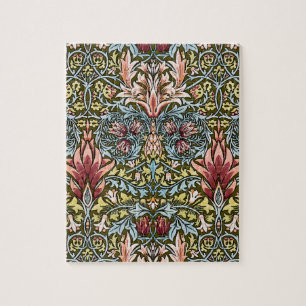 William Morris Schlangenhaupt-Blumenmuster