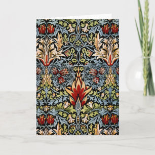 William Morris Schlangenhaupt-Blumenmuster Karte