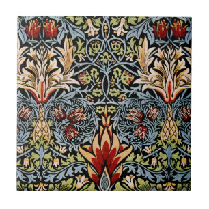 William Morris Schlangenkopf-Blumenmuster Fliese