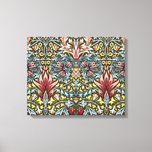 William Morris Schlangenkopf-Blumenmuster Leinwanddruck