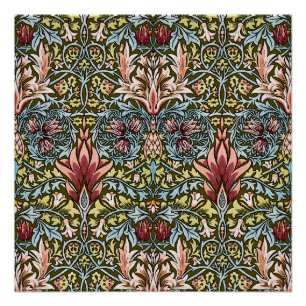 William Morris Schlangenkopf-Blumenmuster Poster