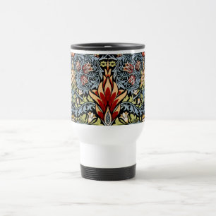 William Morris Schlangenkopf-Blumenmuster Reisebecher
