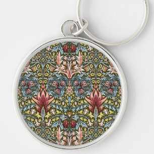 William Morris Schlangenkopf-Blumenmuster Schlüsselanhänger