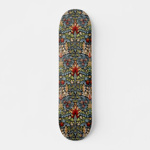 William Morris Schlangenkopf-Blumenmuster Skateboard
