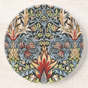 William Morris Schlangenkopf-Blumenmuster Untersetzer