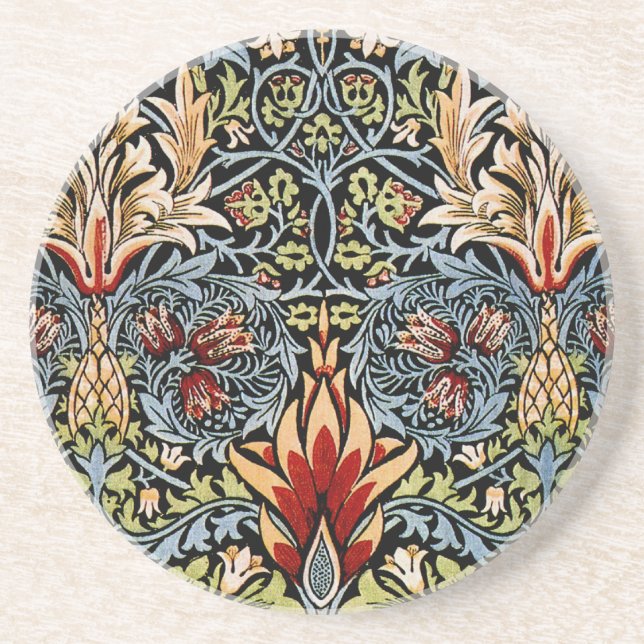 William Morris Schlangenkopf-Blumenmuster Untersetzer (Vorne)