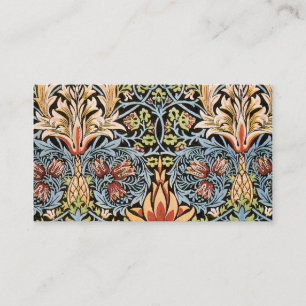 William Morris Schlangenkopf-Design Visitenkarte