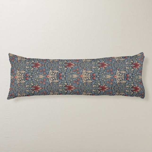 William Morris: Schlangenkopfkissen Seitenschläferkissen (Vorderseite)