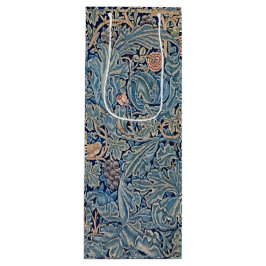 William Morris Schönes Blumenmuster Blau Pink Geschenktüte Für Weinflaschen