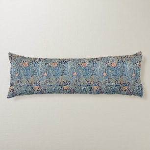 William Morris Schönes Blumenmuster Blau Pink Seitenschläferkissen