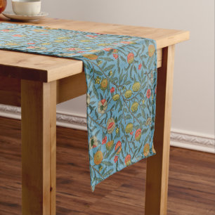 William Morris Schönes Laubwerk Farbige Früchte Kurzer Tischläufer