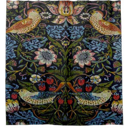 William Morris schönes Muster, Art nouveau, vin Duschvorhang