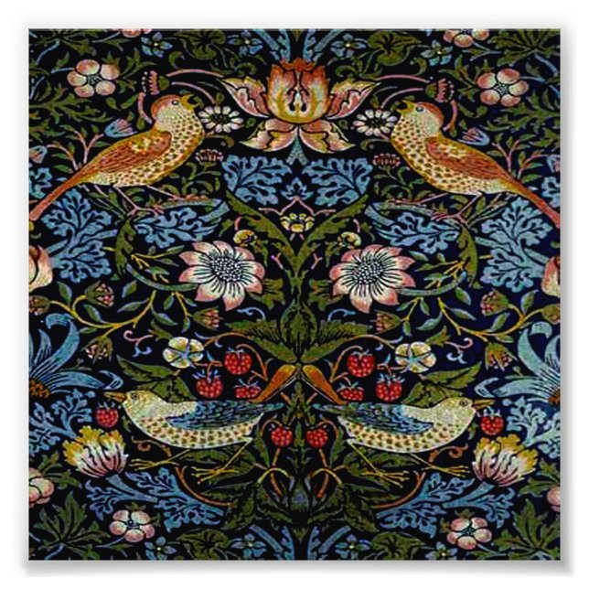 William Morris schönes Muster, Art nouveau, vin Fotodruck (Vorne)