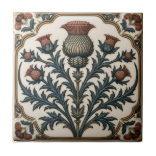 William Morris Schottische Distel altmodisch flora Fliese