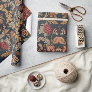 William Morris Schottischer Distel vintage Blumenm Geschenkpapier