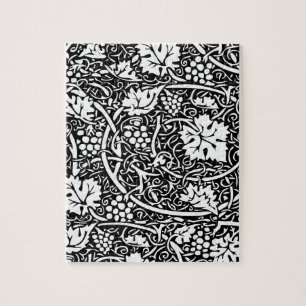 William Morris Schwarz-Weiß-Reben-Muster