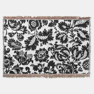William Morris Schwarz-Weiß-Venetianisches Blumenm Decke