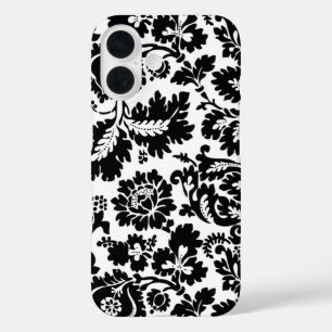 William Morris Schwarz-Weiß-Venetianisches Blumenm iPhone 16 Hülle