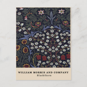 William Morris Schwarzdorn Postkarte